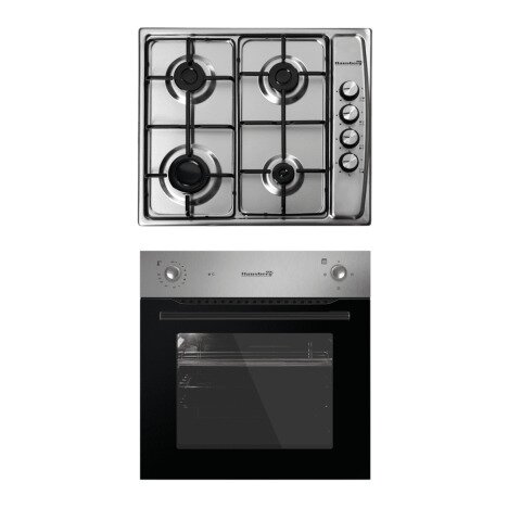 Pachet Cuptor Incorporabil Hausberg HB-8043IN, Clasa A, INOX + Plita Incorporabila Hausberg HB-555,